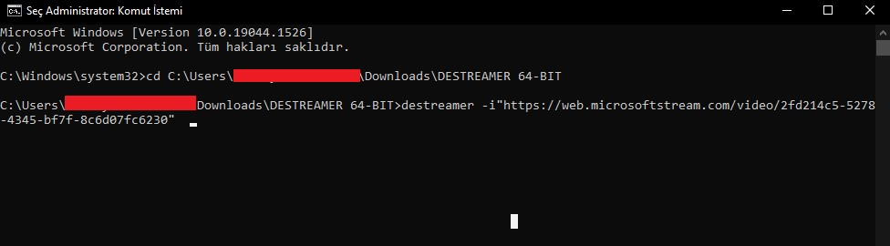 destreamer cmd download